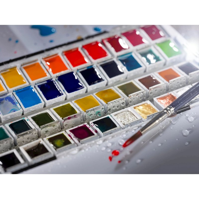 Van Gogh Watercolour Pocket Box, 12 Half Pans plus 3 Free
