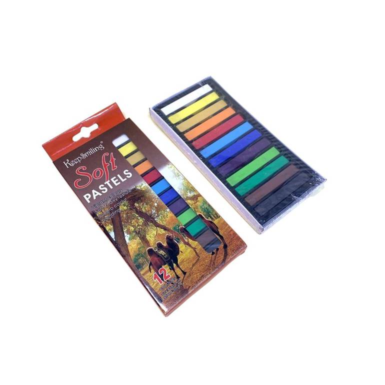 Keep Smiling Soft Pastel Set, 12 Colours