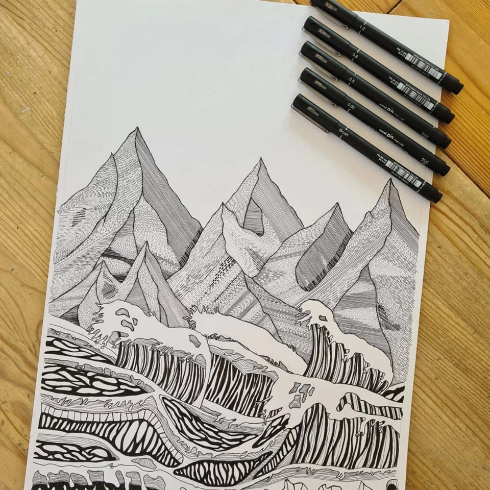 Uni Pin Fineliner, Pigment Ink, Fade-Proof, 0.1 mm