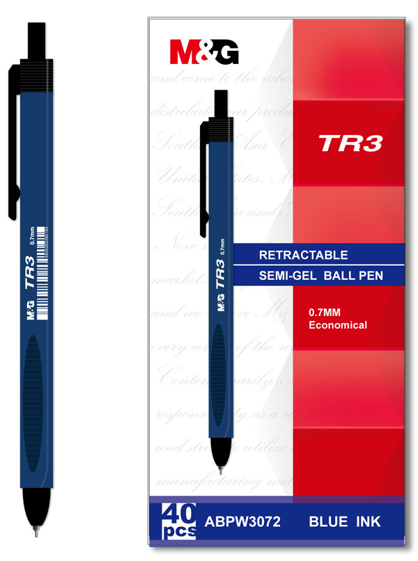 M&G Chenguang Triangle Ballpoint Pen TR3, Blue