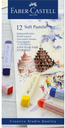 Faber-Castell Soft Pastel Set, 12 Colours, Long Sticks