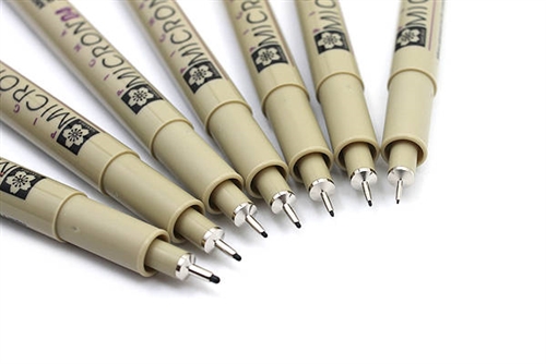 Micron Fineliner, Pigment Ink, Fade-Proof, 0.1 mm