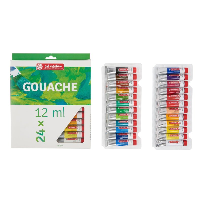 Talens Art Creation Gouache Set, 24 Tubes, 12 ml