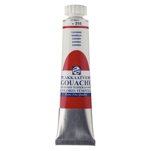 [ART-TAL-GOU-20-318] Talens Gouache, 20 ml Tube, Carmine 318