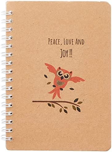 Yassin Kraft Spiral Notebook, 80 Sheets, A6