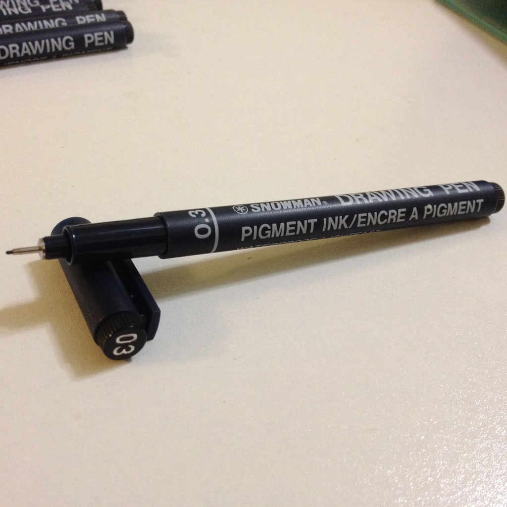 [PEN-FL-0040] Snowman Fineliner, Pigment Ink, Fade-Proof, 0.5 mm