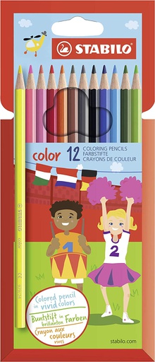 [PEN-COL-0013] Stabilo Colour Pencil Set, 12 Long