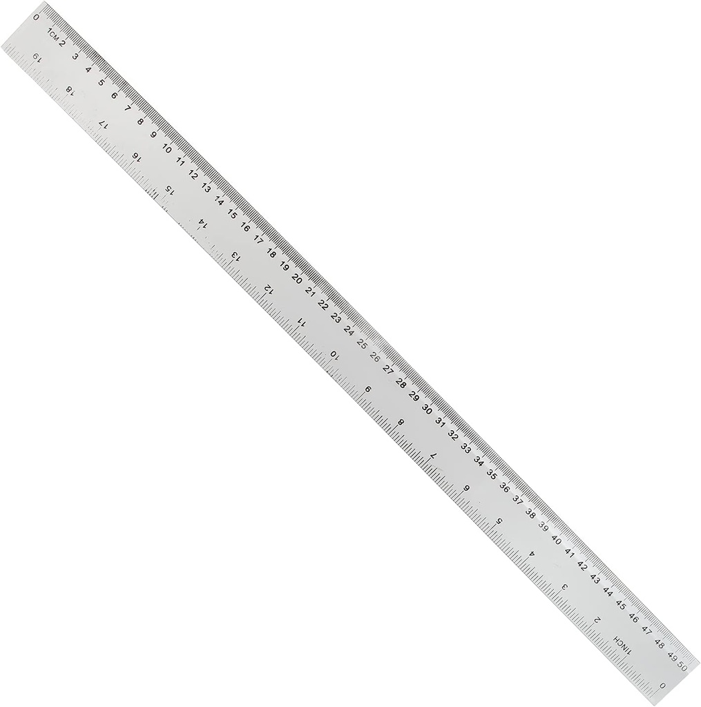 Plastic Ruler, 60 cm, Clear Black, Bevelled Edge