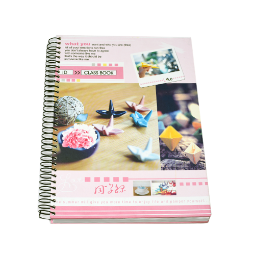 [PAPN-0090] Yassin Spiral Sketchbook, Hard Cover, 200 Sheets, Pink