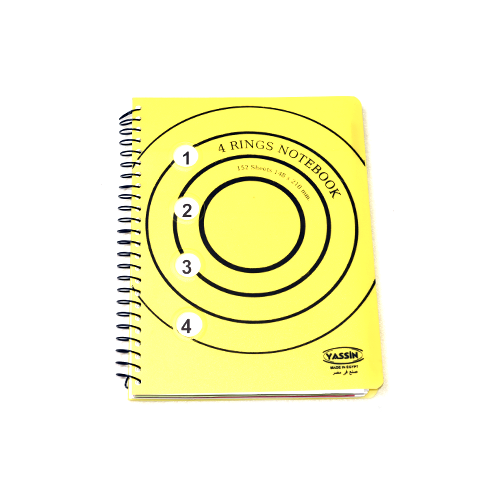 Spiral Notebook, 4 Subjects, 152 Sheets, 21x14.8 cm