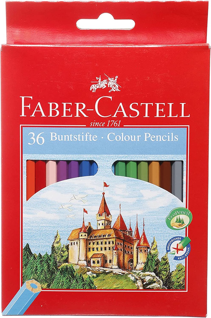 [PEN-COL-0005] Faber-Castell Colour Pencil Set, 36 Long