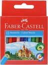 Faber-Castell Watercolour Pencil Set, 12 Short