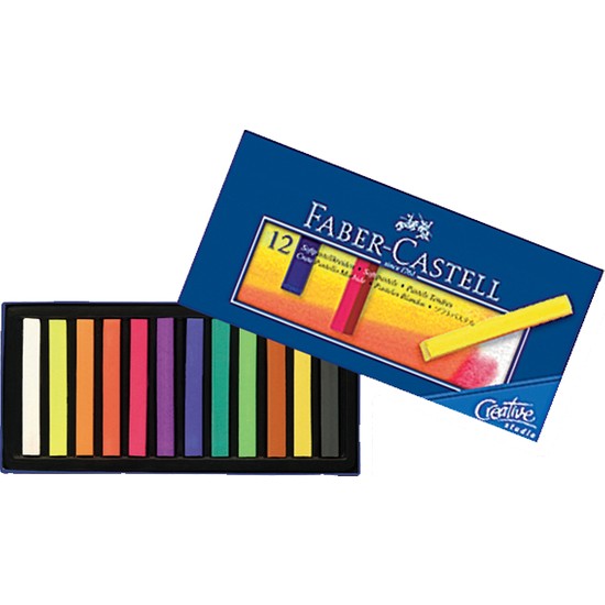 [ART-PSL-0004] Faber-Castell Soft Pastel Set, 12 Colours, Long Sticks