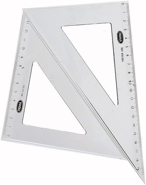 Prima Drafting Set, Protractor, 13 and 19 cm Set Squares, 30 cm Ruler