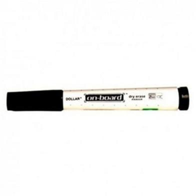One Board Whiteboard Marker, Chisel Tip, Black